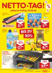 Gazetka promocyjna Netto Marken-Discount - Filial-Angebote - Gazetka - ważna od 11.02 do 11.02.2023 - strona 43 - produkty: angebot, bestpreis, bohne, bohnen, bohnenkaffee, drucker, eis, filet, jacobs, Jacobs Gold, kaffee, Kuschelweich, LG, löslicher bohnenkaffee, piccolinis, reis, schwein, schweine, schweine-filet, Ti, wagner, weichspüler, wein, weine, ZTE