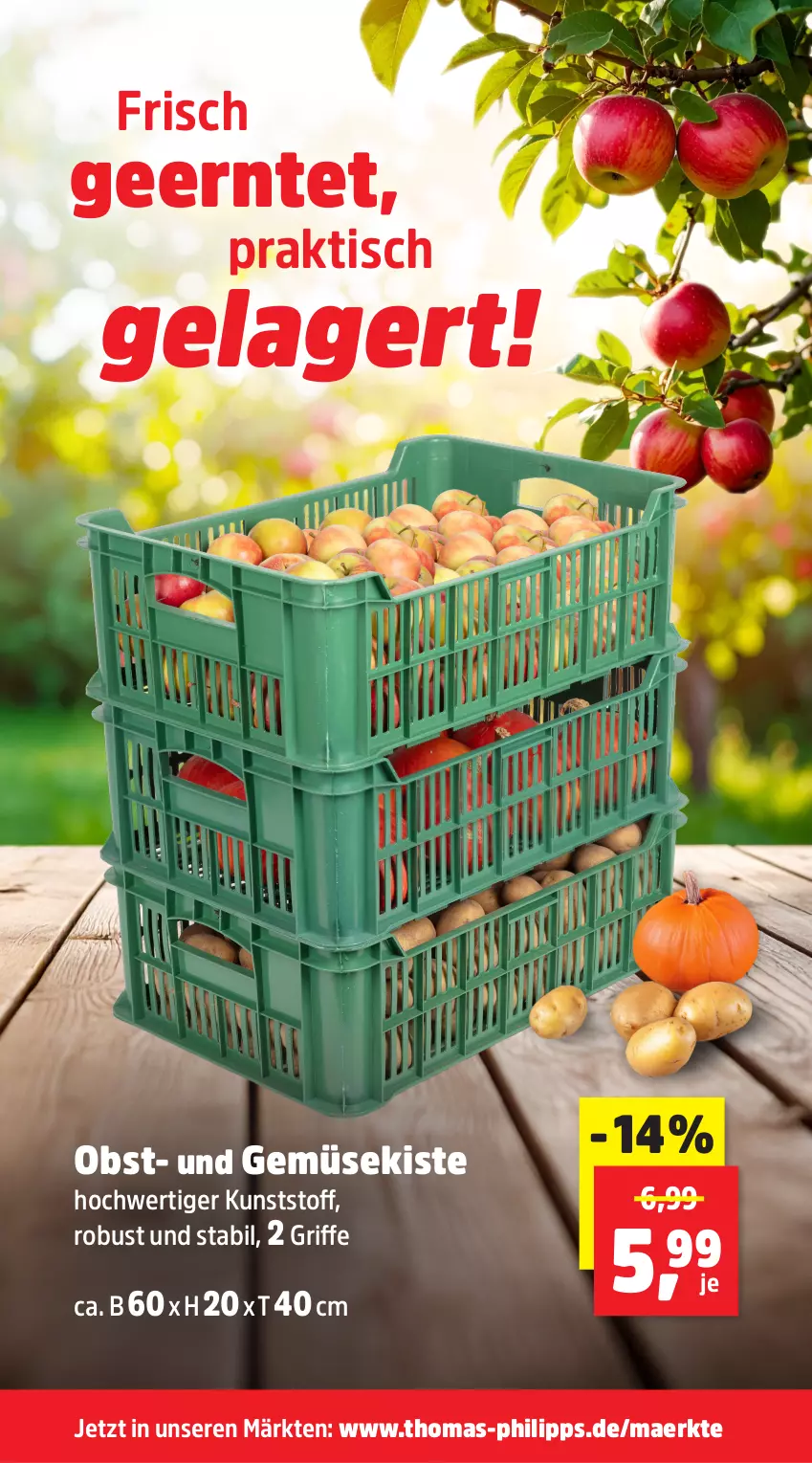 Aktueller Prospekt Thomas Philipps - von 22.09 bis 27.09.2025 - strona 16 - produkty: obst, Ti, tisch, und gemüse