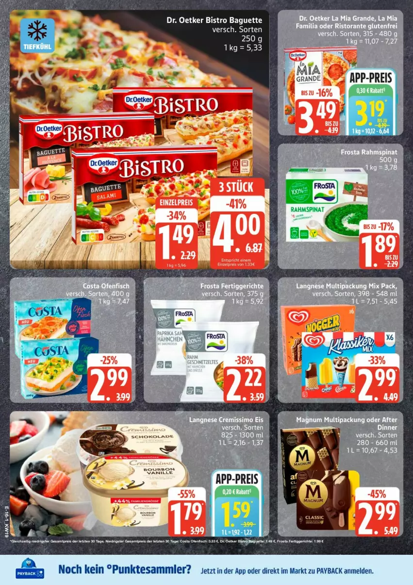 Aktueller Prospekt Edeka - Prospekte - von 04.05 bis 09.05.2026 - strona 18 - produkty: baguette, Bistro Baguette, Dr. Oetker, eis, payback, reis, tesa