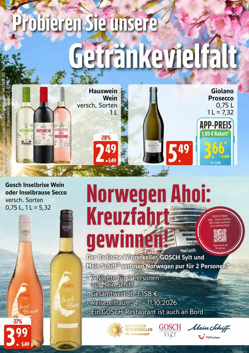 Aktueller Prospekt Edeka - Prospekte - von 04.05 bis 09.05.2026 - strona 26 - produkty: brause, ecco, eis, prosecco, reis, rwe, wein