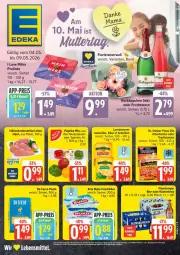 Gazetka promocyjna Edeka - Prospekte - Gazetka - ważna od 09.05 do 09.05.2026 - strona 1 - produkty: arla, arla buko, bier, brustfilet, Buko, burger, De Cecco, deka, die ofenfrische, Dr. Oetker, ecco, filet, flensburger, frischkäse, frucht, fruchtsecco, hähnchenbrust, hähnchenbrustfilet, Käse, lebensmittel, leerdammer, limo, mam, milka, Ofen, paprika, paprika mix, pasta, pizza, Ria, rotkäppchen, sekt, Ti, tradizionale