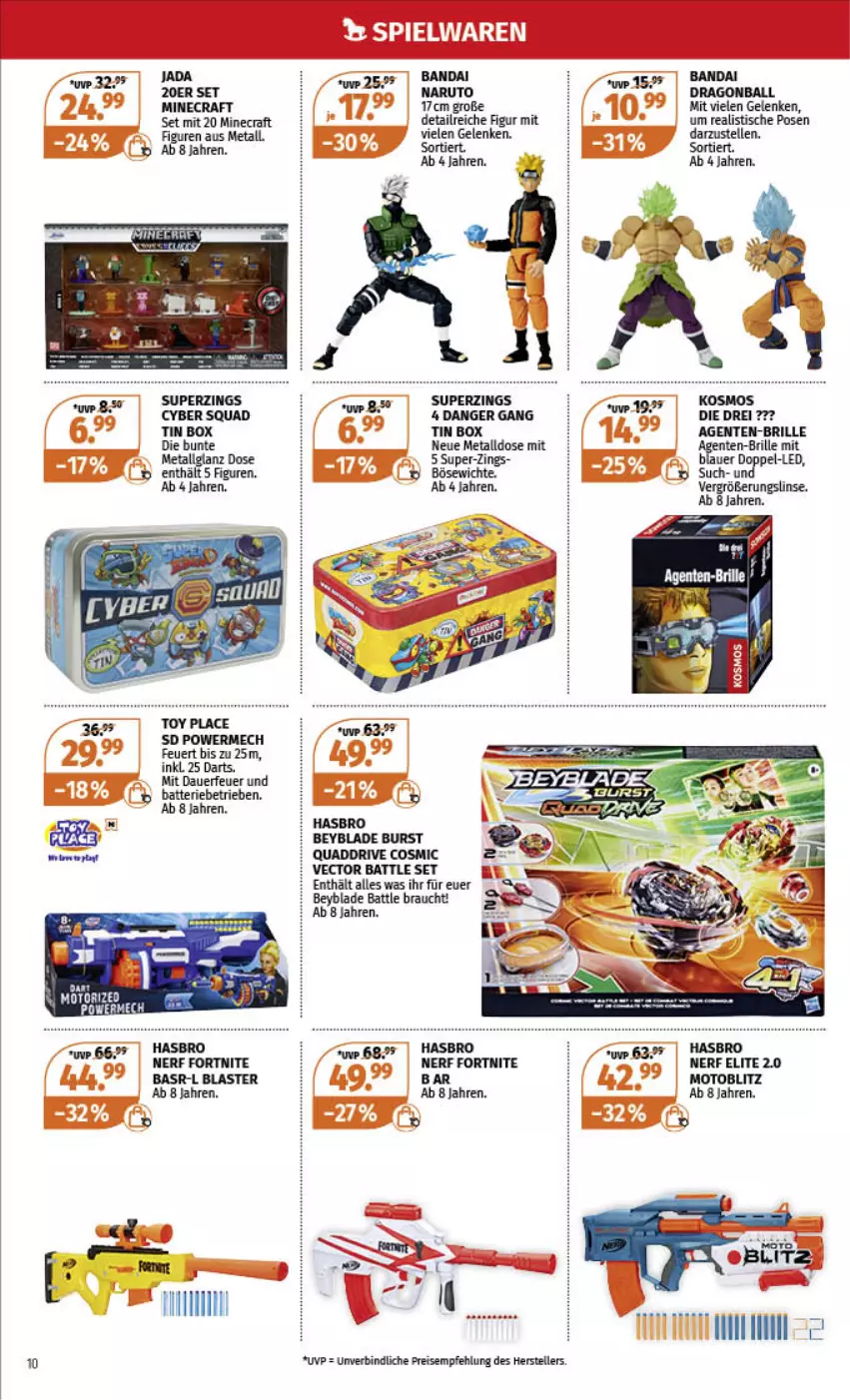 Aktueller Prospekt Mueller - Spielware & Multi-Media - von 27.11 bis 10.12.2022 - strona 10 - produkty: auer, ball, Brille, eis, elle, ente, Hasbro, LG, nerf, quad, rama, Rauch, reis, teller, Ti, tisch