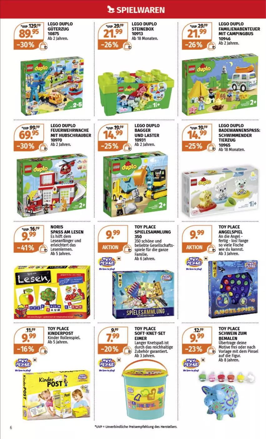 Aktueller Prospekt Mueller - Spielware & Multi-Media - von 27.11 bis 10.12.2022 - strona 6 - produkty: Bad, Badewanne, duplo, eis, elle, ente, fisch, fische, Kinder, LEGO Duplo, Pinsel, reis, rel, rwe, schwein, Spiele, teller, Ti, Wanne, wein