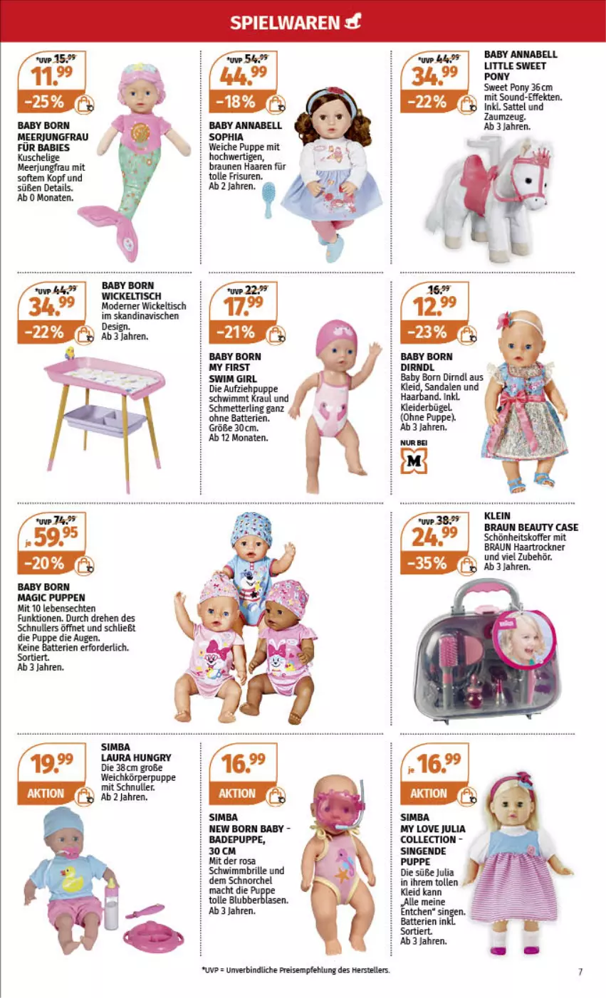 Aktueller Prospekt Mueller - Spielware & Multi-Media - von 27.11 bis 10.12.2022 - strona 7 - produkty: batterie, batterien, braun, Dirndl, eis, elle, haartrockner, kleid, koffer, Mode, Puppe, reis, sandale, sandalen, spielwaren, teller, Ti, tisch, Trockner, WICK