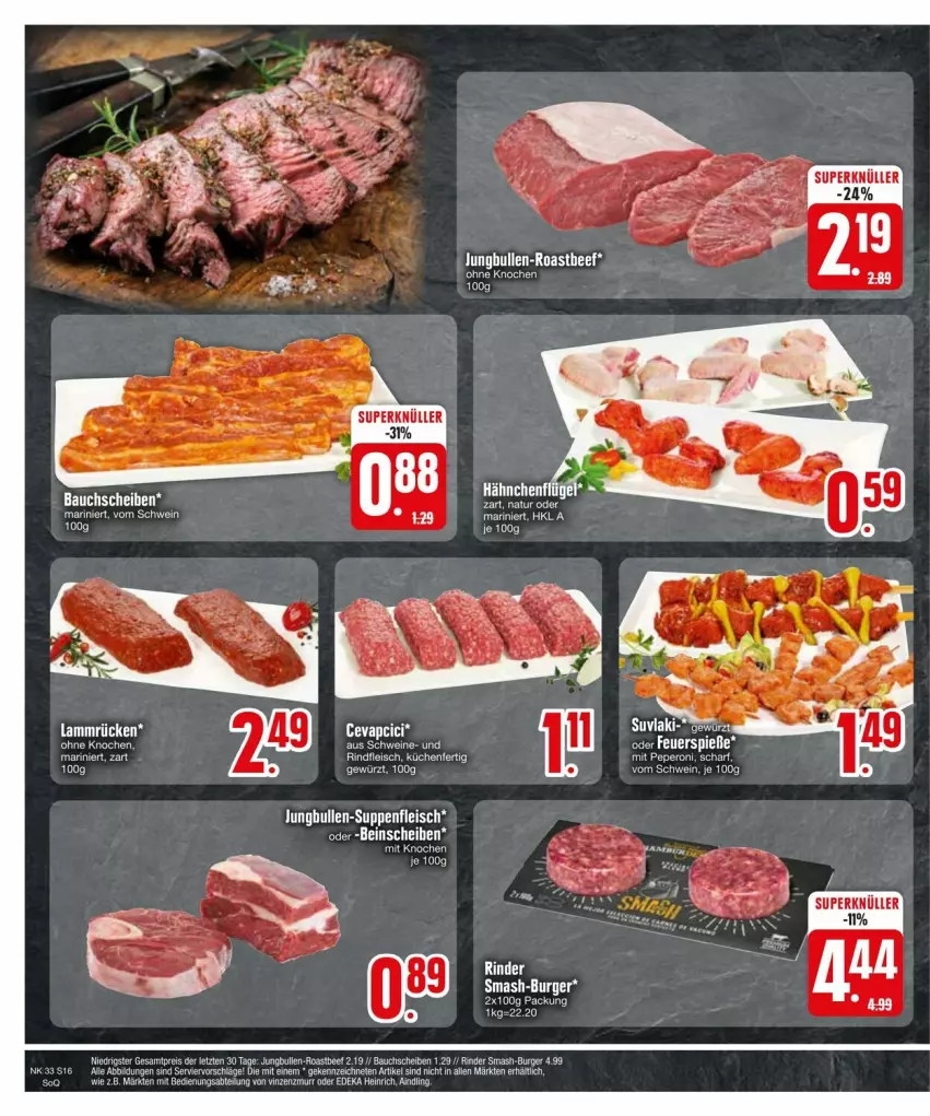 Aktueller Prospekt Edeka - Prospekte - von 11.08 bis 17.08.2024 - strona 18 - produkty: Abtei, Bau, bauchscheiben, beef, burger, deka, eis, fleisch, jungbullen, küche, Küchen, lamm, Lammrücken, natur, reis, rind, rinder, rindfleisch, roastbeef, Ti, ZTE