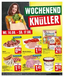 Gazetka promocyjna Edeka - Prospekte - Gazetka - ważna od 17.08 do 17.08.2024 - strona 27 - produkty: bratwurst, caramel, cola, deka, Dr. Oetker, eis, gulasch, häagen-dazs, jungbullen, Käse, kochschinken, LG, merl, natur, pizza, schinken, schnitzel, schwein, Ti, wein, wurst