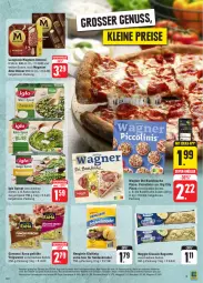 Gazetka promocyjna Edeka - Angebote der Woche - Gazetka - ważna od 23.09 do 23.09.2023 - strona 13 - produkty: angebot, baguette, coupon, coupons, deka, eis, giovanni rana, henglein, iglo, Knödel, langnese, leine, magnum, meggle, nuss, piccolinis, pizza, rabatt-coupon, rahm-spinat, Rana, reis, salami, spinat, super-knüller, teigwaren, Ti, wagner, ZTE