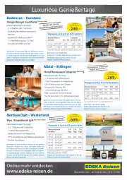 Gazetka promocyjna Edeka - Angebote der Woche - Gazetka - ważna od 23.09 do 23.09.2023 - strona 37 - produkty: aktionspreis, Berger, buch, burger, champagne, champagner, decke, deka, eis, elle, ente, getränk, gutschein, inklusivleistungen, küche, leine, mac, natur, Nordsee, nuss, obst, pralinen, reis, ring, rum, sekt, telefon, Ti, uhr, wellnessbereich, Weste, ZTE