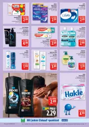 Gazetka promocyjna Marktkauf - Prospekt - Gazetka - ważna od 19.07 do 19.07.2025 - strona 29 - produkty: Alwa, Always, body, colgate, colgate total, creme, deka, deo, deospray, dove, duschgel, eis, flasche, flüssigseife, gin, hakle, hakle toilettenpapier, haushaltstücher, HP, LG, listerine, Lotion, mundspülung, nivea, nuss, olive, palmolive, papier, reis, Seife, shampoo, slip, slipeinlagen, spülung, syoss, Tasche, taschen, taschentücher, Ti, toilettenpapier, total care, tücher, Yo, zahncreme, ZTE