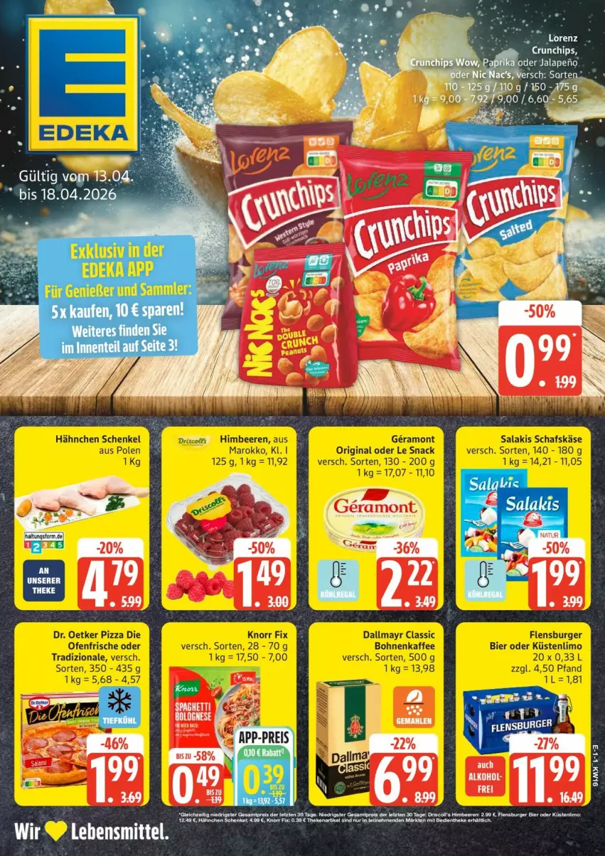 Aktueller Prospekt Edeka - Prospekte - von 13.04 bis 18.04.2026 - strona 1 - produkty: Ti