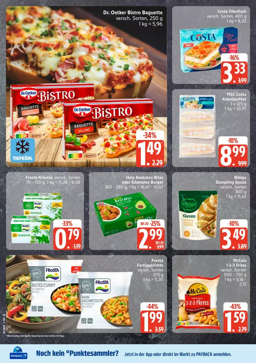 Aktueller Prospekt Edeka - Prospekte - von 13.04 bis 18.04.2026 - strona 12 - produkty: baguette, Bistro Baguette, Dr. Oetker, payback, tesa