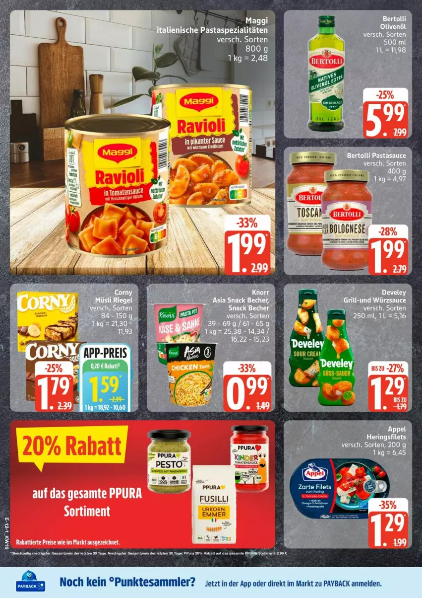 Aktueller Prospekt Edeka - Prospekte - von 13.04 bis 18.04.2026 - strona 14 - produkty: bolognese, eis, payback, reis, tesa, Ti, ZTE