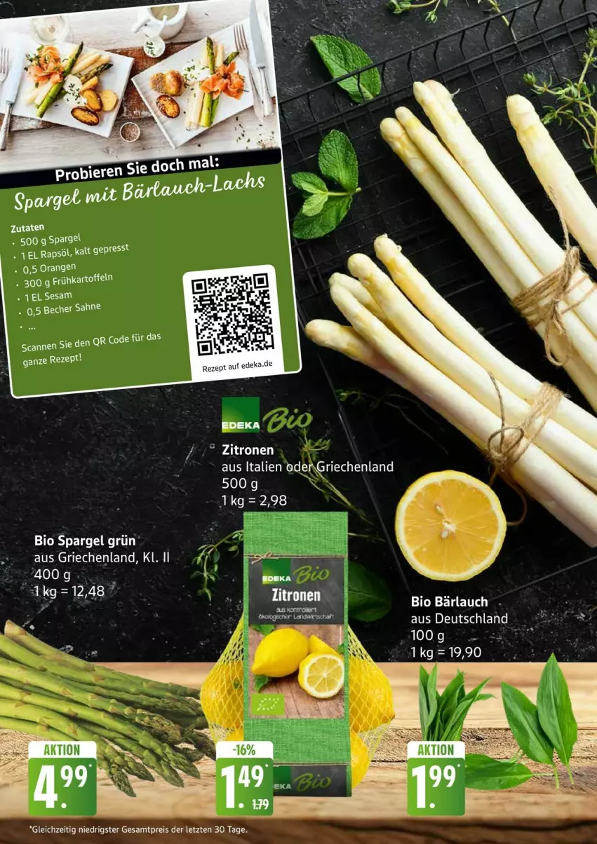 Aktueller Prospekt Edeka - Prospekte - von 13.04 bis 18.04.2026 - strona 6 - produkty: bio, deka, eis, Frühkartoffeln, kartoffel, kartoffeln, orange, orangen, reis, rezept, sesam, spargel, spargel grün, tee, Ti, ZTE
