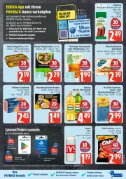 Gazetka promocyjna Edeka - Prospekte - Gazetka - ważna od 18.04 do 18.04.2026 - strona 25 - produkty: auto, becel, brot, brötchen, ciabatta, coupon, coupons, deka, ente, houdek, kabanos, Kaiser, Käse, knäckebrot, korn, kuchen, Ländertee, LG, margarine, maultaschen, mehrkornbrötchen, Meßmer, nudel, nudeln, payback, pils, Spezi, Tasche, taschen, tee, Ti, tisch, tortilla, tortillas, wasa