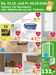 Gazetka promocyjna  - Gazetka - ważna od 02.10 do 02.10.2026 - strona 3 - produkty: Bau, eimer, eis, fenster, garnitur, HP, laminat, latte, Mode, paneel, Rauch, reis, riegel, sac, Schal, Streichputz, Ti, usb, wasser