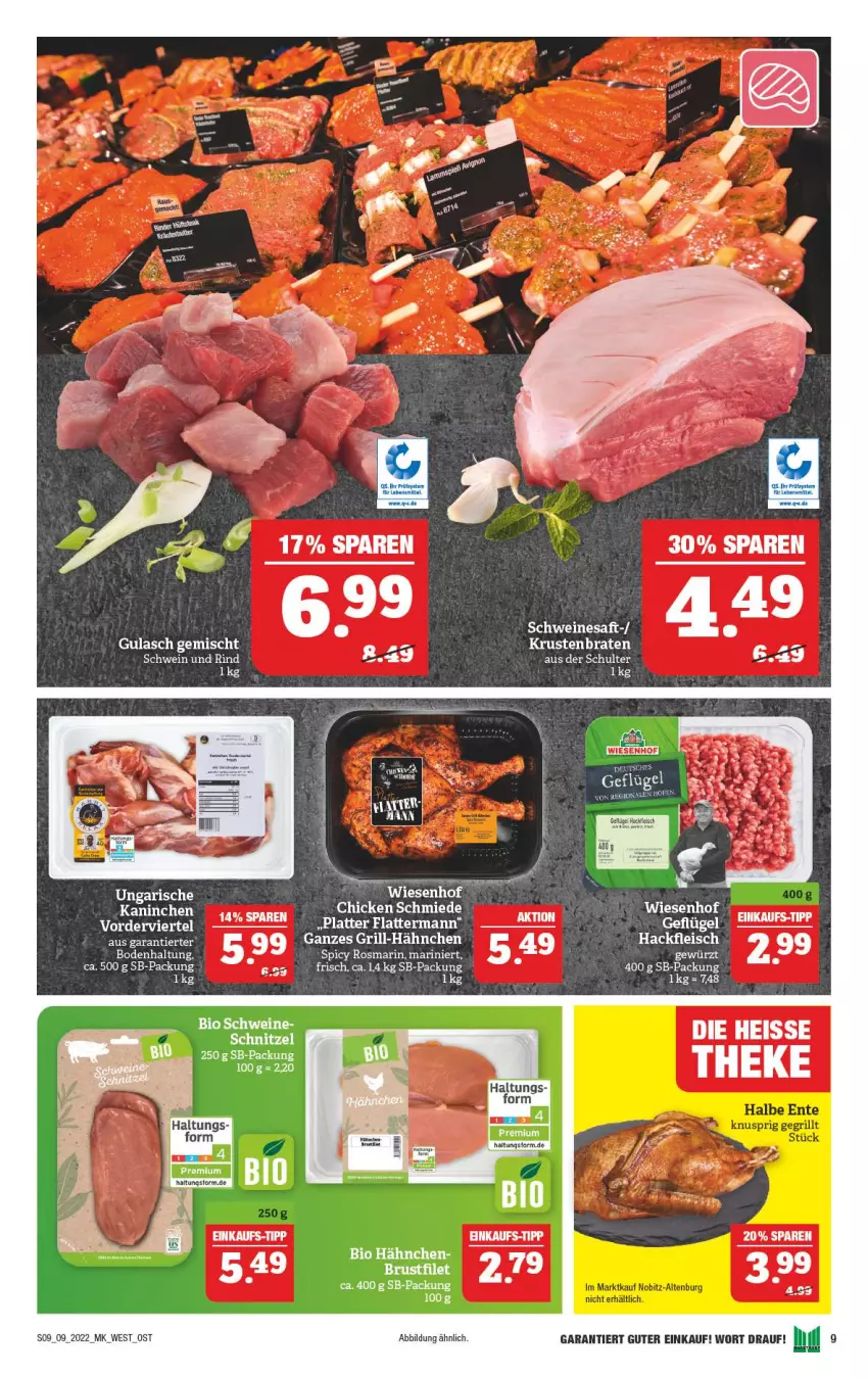 Aktueller Prospekt Marktkauf - Prospekt - von 27.02 bis 05.03.2022 - strona 13 - produkty: eis, elle, Geflügel, grill, gulasch, Heu, LG, rind, rosmarin, schwein, schwein und rind, Ti, wein, wiesenhof