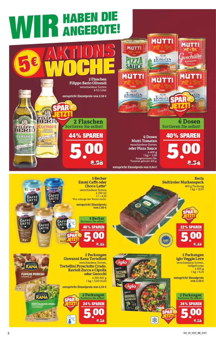 Aktueller Prospekt Marktkauf - Prospekt - von 27.02 bis 05.03.2022 - strona 2 - produkty: angebot, angebote, basilikum, bio, cin, eis, flasche, iglo, Mutti, olive, oliven, olivenöl, pesto, reis, Ti, tomate, tomaten