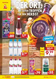 Gazetka promocyjna Netto Marken-Discount - Filial-Angebote - Gazetka - ważna od 15.10 do 15.10.2022 - strona 22 - produkty: Alwa, bestpreis, chia, drink, eis, elle, energy drink, frucht, getränk, getränke, getränkesirup, holsten, mac, mineralwasser, mit frucht, natur, natürliches mineralwasser, ndk, pils, pilsener, reis, rel, Rockstar, sirup, Ti, Vecchia Romagna, versandkostenfrei, vitrex, wasser