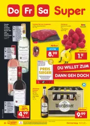 Gazetka promocyjna Netto Marken-Discount - Filial-Angebote - Gazetka - ważna od 15.10 do 15.10.2022 - strona 30 - produkty: antipasti, asti, beere, beeren, bestpreis, doppio passo, eis, Falsches Filet, filet, fisch, fleisch, grill, grillo, himbeer, himbeere, himbeeren, jungbullen, Käse, lachs, ndk, passo, pasta, pils, pilsner, premium pils, primitivo, reis, rosato, rotwein, saft, salat, Schal, Schale, steiner, Ti, versandkostenfrei, warsteiner, wein, Weißwein, wurst