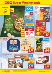 Gazetka promocyjna Netto Marken-Discount - Filial-Angebote - Gazetka - ważna od 15.10 do 15.10.2022 - strona 36 - produkty: bestpreis, duplo, eis, ferrero, funny-frisch, hanuta, lorenz, ndk, nuss, pistazien, reis, riegel, rum, Spezi, Ti, Tiere, versandkostenfrei