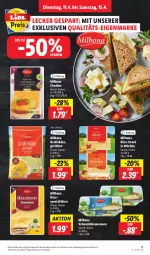 Gazetka promocyjna Lidl - Aktionsprospekt - Gazetka - ważna od 15.04 do 15.04.2023 - strona 11 - produkty: angebot, Bona, cheddar, eis, Käse, Milbona, reis, Schmelzkäse, snack, Spezi, Ti, Wanne, würfel, ZTE