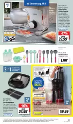 Gazetka promocyjna Lidl - Aktionsprospekt - Gazetka - ważna od 15.04 do 15.04.2023 - strona 27 - produkty: auer, Brei, brot, bürste, eis, elle, Entsafter, fackelmann, früchte, früchten, grill, ilag, Käse, kontaktgrill, küche, Küchen, Küchenhelfer, latte, messer, Reinigung, reinigungsbürste, reis, Ria, saft, sandwich, Schal, Schale, Schlitten, silvercrest, spülmaschinen, Ti, und gemüse, usb, Waffeleisen, weck, wurst, ZTE