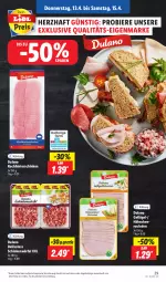 Gazetka promocyjna Lidl - Aktionsprospekt - Gazetka - ważna od 15.04 do 15.04.2023 - strona 33 - produkty: angebot, bier, Biere, dulano, eis, Geflügel, hinterschinken, reis, rouladen, schinken, Ti, würfel, ZTE