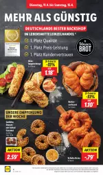 Gazetka promocyjna Lidl - Aktionsprospekt - Gazetka - ważna od 15.04 do 15.04.2023 - strona 4 - produkty: brot, butter, caramel, Croissant, Donut, donuts, eis, Käse, Laugenstange, lebensmittel, Rauch, reis, schoko, Ti