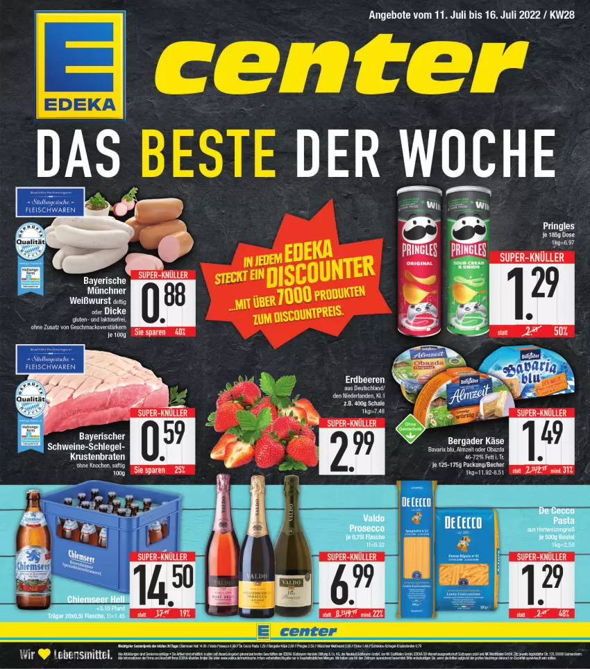 Aktueller Prospekt E Center - Angebote der Woche - von 11.07 bis 16.07.2022 - strona 1 - produkty: De Cecco, ecco, Ti