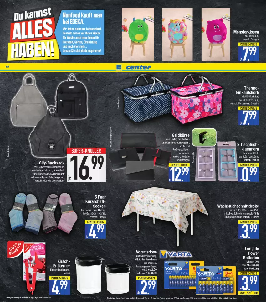 Aktueller Prospekt E Center - Angebote der Woche - von 11.07 bis 16.07.2022 - strona 18 - produkty: Garten, socken, Ti