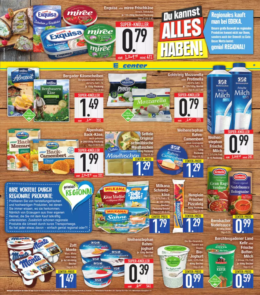 Aktueller Prospekt E Center - Angebote der Woche - von 11.07 bis 16.07.2022 - strona 9 - produkty: Käse, Ti