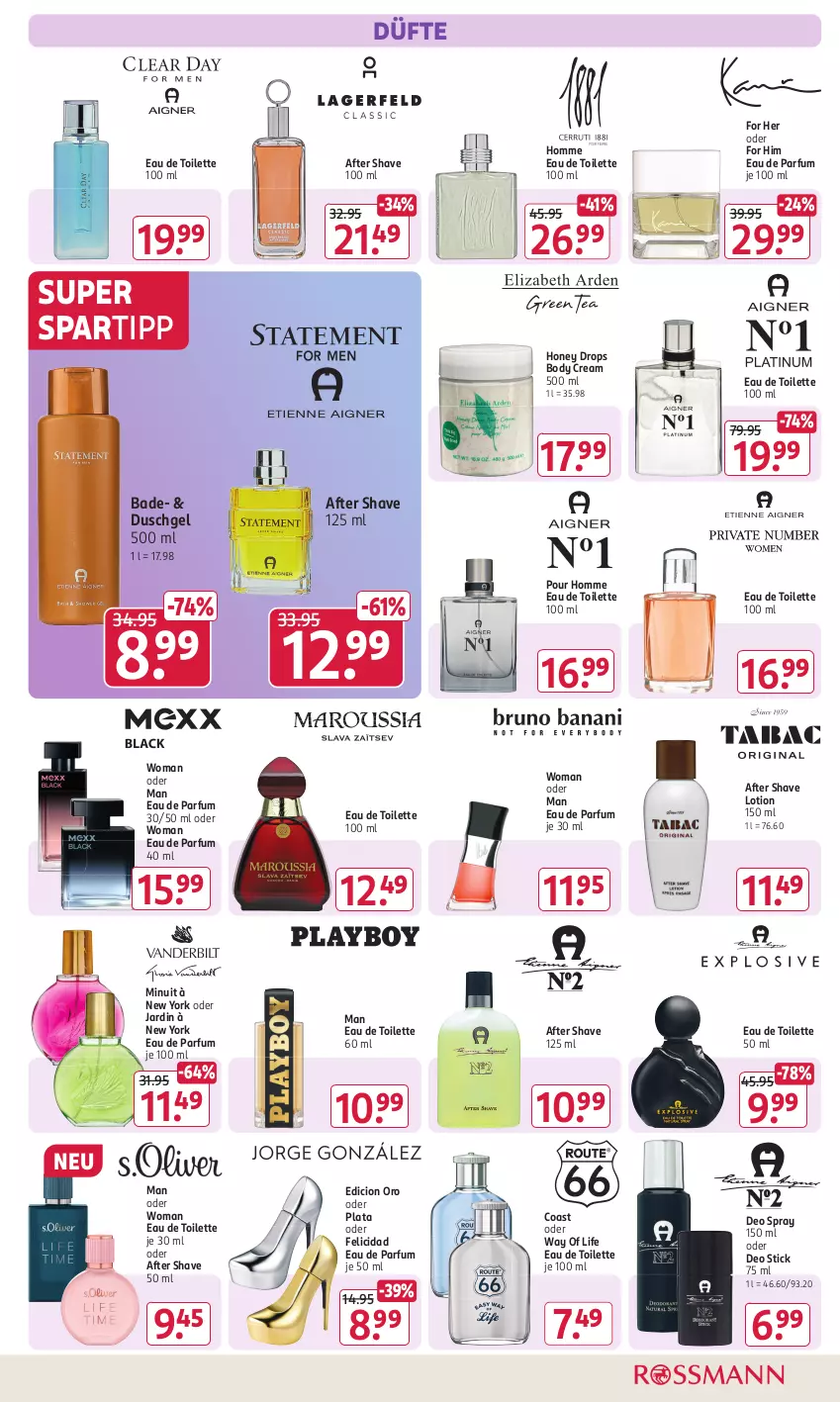 Aktueller Prospekt Rossmann - Prospekte - von 02.09 bis 06.09.2024 - strona 5 - produkty: after shave, Bad, body, deo, deo spray, duschgel, Eau de parfum, eau de toilette, eau de toilette 100 ml, eau de toilette 50 ml, Lotion, parfum, spartipp, Ti, Yo