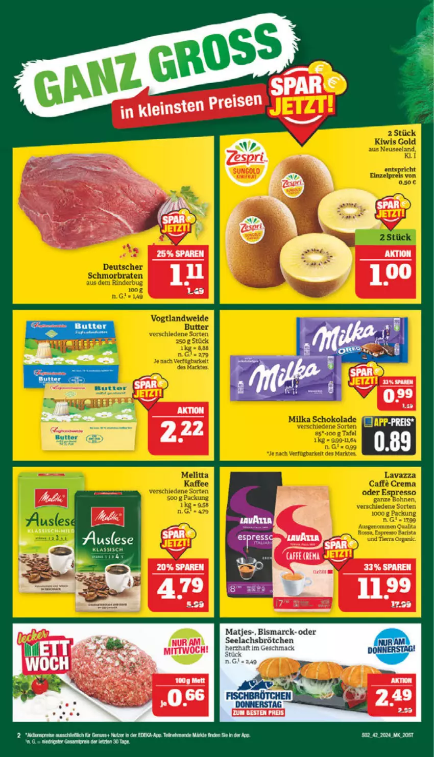 Aktueller Prospekt Marktkauf - Prospekt - von 13.10 bis 19.10.2024 - strona 2 - produkty: brötchen, deka, eis, fisch, reis, Ti