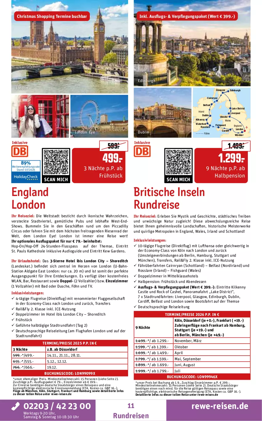 Aktueller Prospekt Rewe Reisen - Reiseprospekt - von 24.07 bis 29.08.2025 - strona 11 - produkty: Bad, buch, deutschsprachige reiseleitung, dusche, eis, Elektro, inklusivleistungen, Kilkenny, Meister, Metro, natur, pool, pril, rama, reis, ring, rwe, schott, Ti, tisch, uhr