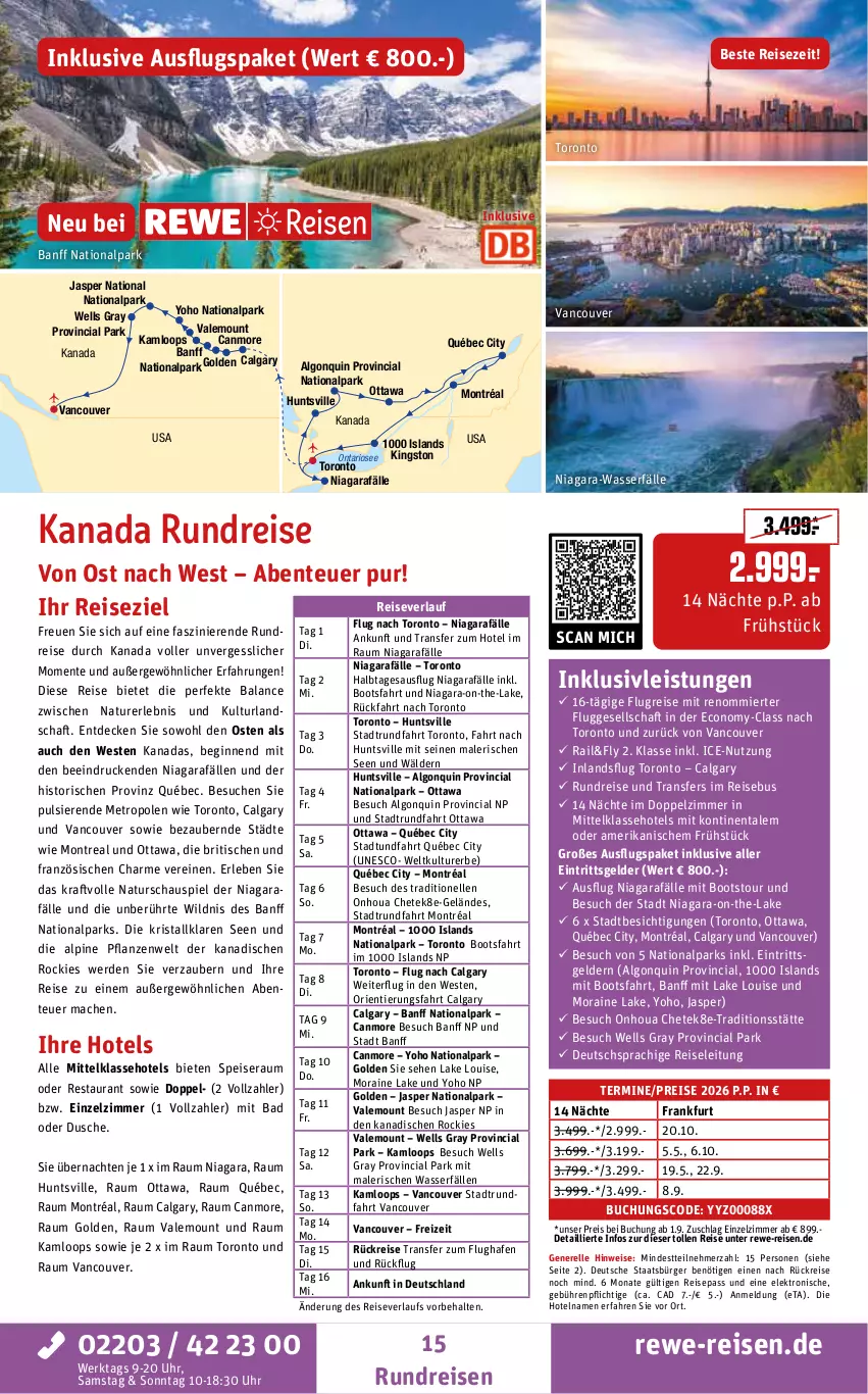 Aktueller Prospekt Rewe Reisen - Reiseprospekt - von 24.07 bis 29.08.2025 - strona 15 - produkty: Bad, buch, decke, deutschsprachige reiseleitung, dusche, eis, Elektro, elle, ente, erde, gin, inklusivleistungen, Kingston, kraft, LG, mac, Metro, natur, pflanze, pflanzen, reis, reiseverlauf, rel, Ti, tisch, uhr, wasser, Weste, Wild, Yo