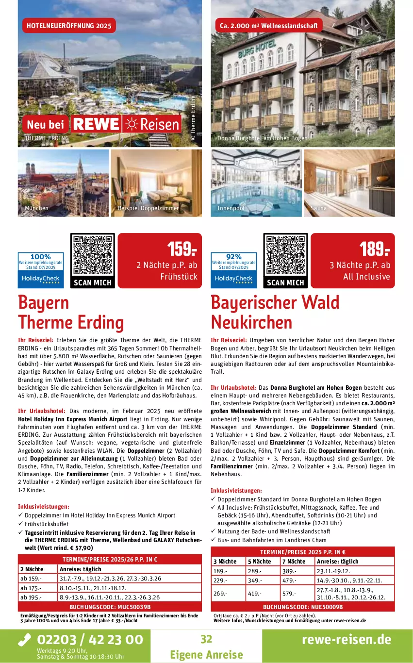Aktueller Prospekt Rewe Reisen - Reiseprospekt - von 24.07 bis 29.08.2025 - strona 32 - produkty: alkohol, alkoholische getränke, angebot, angebote, axe, Bad, buch, Couch, decke, drink, drinks, dusche, eis, elle, getränk, getränke, inklusivleistungen, innenpool, kaffee, Kinder, Liege, Mode, Mountainbike, natur, ndk, pool, Radio, reis, rwe, schreibtisch, snack, Spezi, tee, telefon, Ti, tisch, uhr, Vegeta, wasser, wellnessbereich, Whirlpool