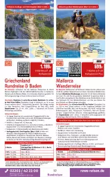 Gazetka promocyjna Rewe Reisen - Reiseprospekt - Gazetka - ważna od 29.08 do 29.08.2025 - strona 12 - produkty: Bad, buch, decke, deutschsprachige reiseleitung, dusche, eis, ente, inklusivleistungen, Liege, natur, pool, reis, Ria, ring, rwe, schirme, Thea, Ti, tisch, uhr, wasser, wein