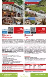 Gazetka promocyjna Rewe Reisen - Reiseprospekt - Gazetka - ważna od 29.08 do 29.08.2025 - strona 27 - produkty: alkohol, alkoholfreie getränke, auer, axe, Bau, Bauer, bier, buch, dusche, eis, elle, Faktu, Garten, getränk, getränke, Gläser, grill, Heu, inklusivleistungen, kaffee, Kinder, kuchen, leine, mühlhäuser, natur, reis, Ria, ring, rum, SANTE, schwein, snack, snacks, tee, Ti, tisch, Tüte, uhr, wein, wellnessbereich