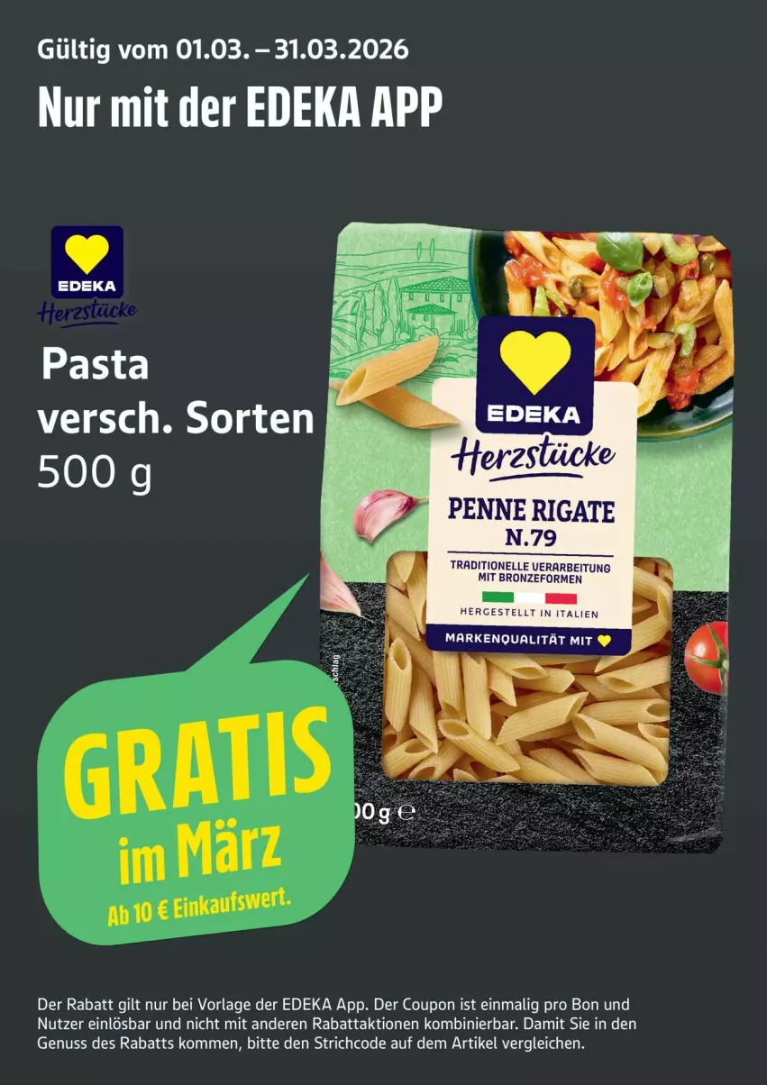 Aktueller Prospekt Edeka - Prospekte - von 02.03 bis 07.03.2026 - strona 12 - produkty: coupon, deka, elle, nuss, penne, penne rigate, Ti