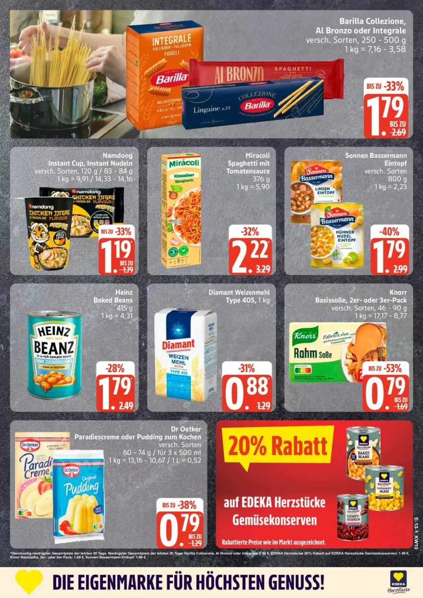 Aktueller Prospekt Edeka - Prospekte - von 02.03 bis 07.03.2026 - strona 17 - produkty: eis, Konserven, nuss, reis, Soße, Ti