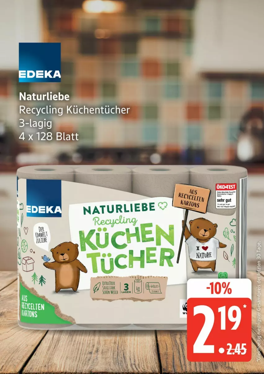 Aktueller Prospekt Edeka - Prospekte - von 02.03 bis 07.03.2026 - strona 9 - produkty: Clin, deka, küche, Küchen, küchentücher, natur, tücher