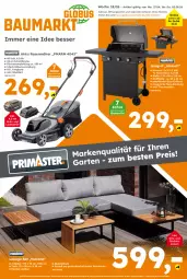 Gazetka promocyjna  - Gazetka - ważna od 02.05 do 02.05.2026 - strona 1 - produkty: akku, Bau, Brei, eis, Garten, gasgrill, grill, grillrost, Holz, kissen, korb, ladegerät, lounge-set, piezo-zündung, rasen, rasenmäher, reis, Rückenkissen, thermometer, Ti, tisch