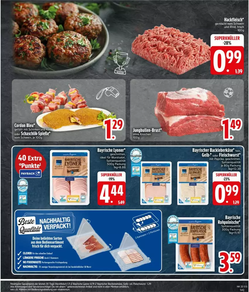 Aktueller Prospekt Edeka - Prospekte - von 15.06 bis 20.06.2026 - strona 17 - produkty: eis, ente, fleisch, fleischwurst, HP, lyoner, rum, salat, schnitten, spitzenqualität, ssd, tee, Ti, wurst, Yo, ZTE