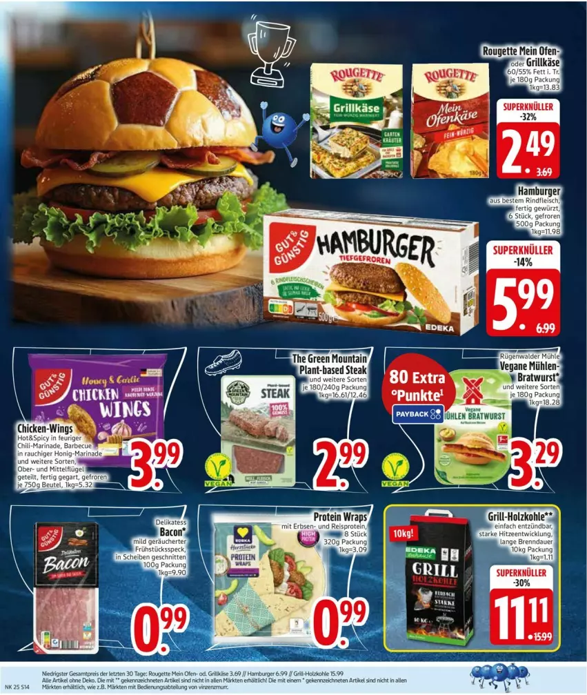 Aktueller Prospekt Edeka - Prospekte - von 15.06 bis 20.06.2026 - strona 18 - produkty: auer, beutel, chili, Frühstücksspeck, grill, grill-holzkohle, Holz, holzkohle, honig, marinade, Ofen, Rauch, schnitten, Speck, Ti, WICK