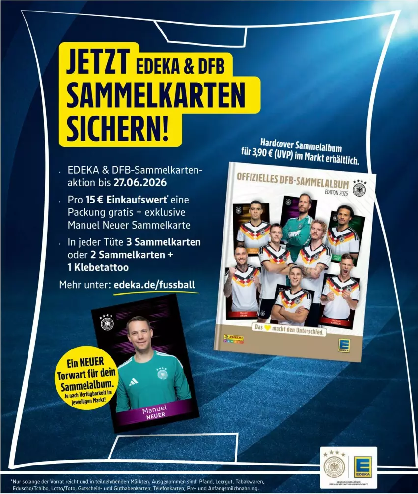 Aktueller Prospekt Edeka - Prospekte - von 15.06 bis 20.06.2026 - strona 6 - produkty: ball, deka, eduscho, guthabenkarte, gutschein, milch, Tchibo, telefon, Ti, Tüte