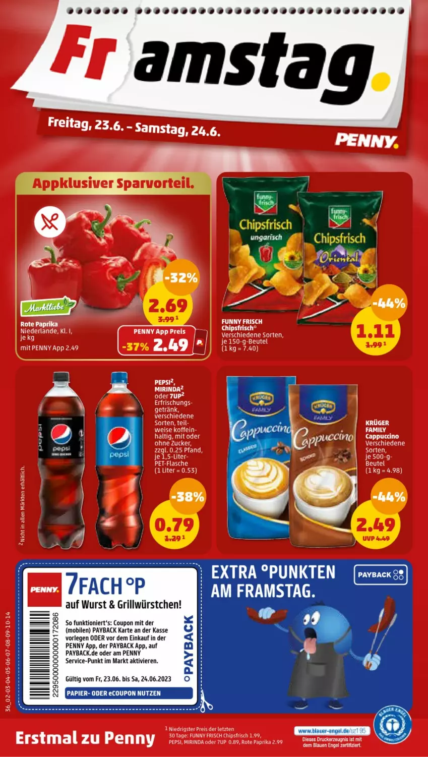 Aktueller Prospekt Penny - Prospekte - von 19.06 bis 24.06.2023 - strona 38 - produkty: coupon, grill, payback, Ti, wurst, würstchen