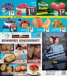 Gazetka promocyjna E Center - Angebote der Woche - Gazetka - ważna od 08.04 do 08.04.2023 - strona 3 - produkty: angebot, angebote, aprikose, aprikosen, auer, beere, beeren, bio, Birnen, bourbon, bourbonvanille, brot, chips, debrecziner, eier, eis, ente, erdbeere, erdbeeren, frucht, Galia-melone, geback, gewürz, heidelbeere, heidelbeeren, himbeer, himbeere, himbeeren, kakao, Käse, kuchen, Kürbis, kürbiskerne, mac, melone, Mürbteig, natur, nuss, passionsfrucht, Plunder, pudding, reis, saft, Schal, Schale, Semmel, senf, snack, stube, super-knüller, tafeläpfel, tafelbirnen, Ti, vanille