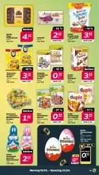 Gazetka promocyjna Netto - Woche 12 - Gazetka - ważna od 23.03 do 23.03.2024 - strona 13 - produkty: amicelli, beutel, duplo, eier, eis, Kinder, kinder bueno, kinder schokolade, milch, reis, riegel, schoko, schoko-bons, schokolade, schokoladen, schokoriegel, Ti, verpoorten