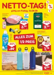 Gazetka promocyjna Netto Marken-Discount - Filial-Angebote - Gazetka - ważna od 13.08 do 13.08.2022 - strona 39 - produkty: angebot, bestpreis, eis, filterkaffee, flasche, getränk, getränke, kaffee, langnese, magnum, reis, schwein, schweine, Ti, trinkflasche, vernel, weichspüler, wein, weine, ZTE