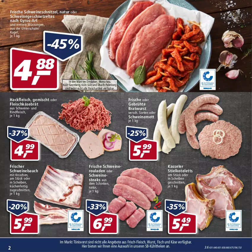 Aktueller Prospekt Real - Real Handzettel - von 21.02 bis 26.02.2022 - strona 2 - produkty: angebot, angebote, Bau, bratwurst, eis, fisch, fleisch, fleischkäse, geschnetzeltes, gyros, hackfleisch, Käse, kasseler, kotelett, küche, Küchen, Kugel, Mett, natur, nero, Nestea, rind, rindfleisch, rouladen, Schal, Schale, schinken, schnitten, schnitzel, schwein, schweine, Schweinebauch, schweinemett, Schweineroulade, schweineschnitzel, steak, steaks, Ti, wein, weine, wurst, Zelt